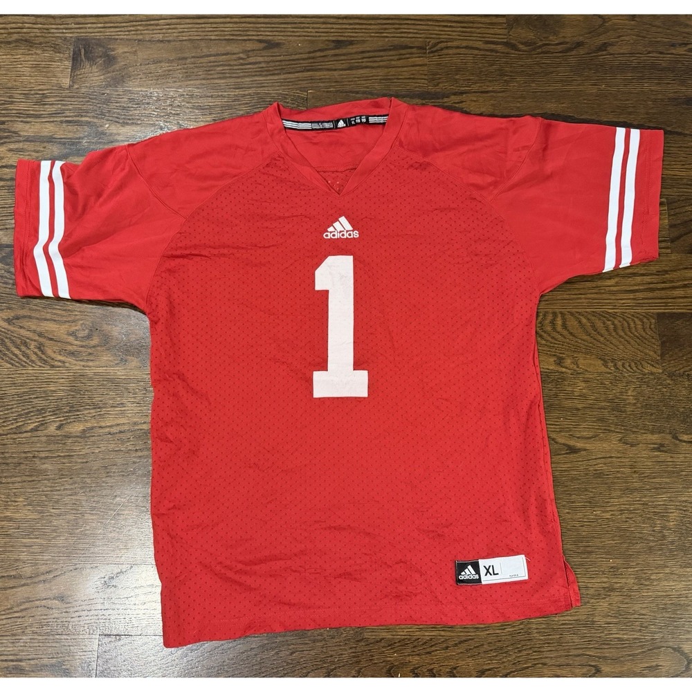 Adidas Wisconsin Badgers Youth XL (16-18) Football Jersey NCAA College Kids Cole